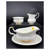 ROYAL ALBERT 'VAL D'OR' CREAM/SUGAR AND GRAVY