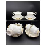 8 ROYAL ALBERT 'VAL D'OR' CUPS AND SAUCERS