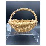 FIRST NATIONS HANDMADE WOVEN BASKET