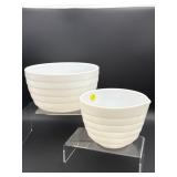 2 VINTAGE PYREX STAND MIXER BOWLS (ONLY)
