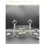 2 METAL WALL HANGING CANDLE HOLDERS