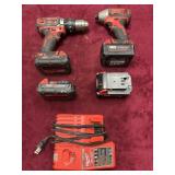 MILWAUKEE DRILL AND IMPACT DRIVER SET