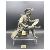 ANTIQUE CAST SHAKESPERE MANTLE CLOCK TOPPER