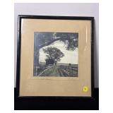 H HILLER BLACK AND WHITE FRAMED PHOTO