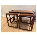 MCM TEAK NESTING TABLE SET