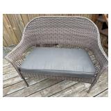 RESIN LOVESEAT FOR THE DECK