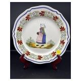 HAND PAINTED PLATE MADE IN FRANCE
