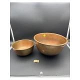 2 VINTAGE COPPER BOWLS