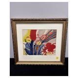 MODERN FRAMED FLORAL TILE