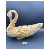 HANDMADE REED DUCK DECOR