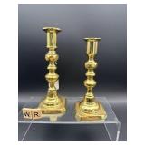 2 BRASS CANDLE STICK HOLDERS