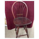 SWIVEL WINDSOR BACK STOOL