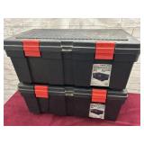 2 GSC STORAGE TUBS