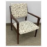 FLORAL FABRIC ARM CHAIR