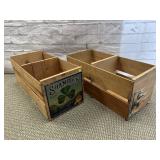 PAIR OF SUNKIST ORANGE CRATES