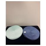 12 WICKER PLACE MATS