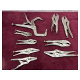 COLLECTION OF VISE GRIP AND  PLIERS