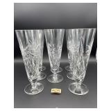 SET OF 8 PILSNER PINEWHEEL GLASSES