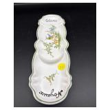 HAND PAINTED FRENCH OLIVE DISH