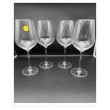 SET OF 4 MODERN WINE GLASSES
