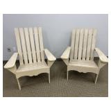 2 WOODEN OUTDOOR CHAIRS