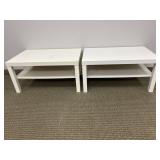 2 WHITE IKEA COFFEE TABLES