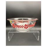 PYREX CHERRY AND CHECKED MIXING BOWL