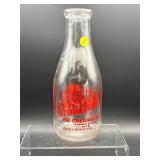BROOKFIELD GLASS MILK BOTTLE