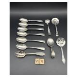 SELECTION OF SILVER PLATED SPOONS