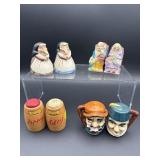 3 PAIRS OF VINTAGE SALT AND PEPPER