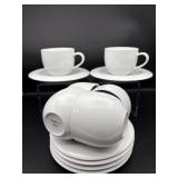 SET OF 6 TEMPO JAPANESE TEA CUPS AND SAUCERS