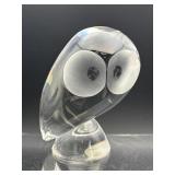 MCM SIGNED STEUBEN GLASS OWL