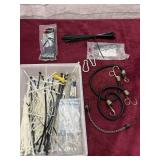 LOT OF ZIP TIES AND 3 BUNGY CORDS
