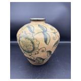 HAND PAINTED POTTERY VASE