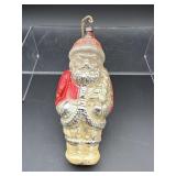 VERY EARLY BLOWN GLASS SANTA ORNAMENT