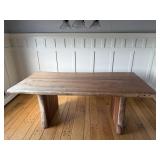 LIVE EDGE VERY HEAVY DINING TABLE