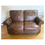LEATHER LOVESEAT