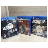 (3) PS4 Games NBA2K15; The Show 18 $21