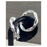 Sterling post Hoop Earring