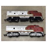 (2) Santa Fe Train Engines