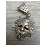 Sterling Inca Face Pendant 6.9TGW