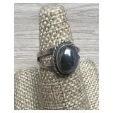 Sterling and Graphite Ring
