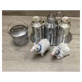 Early Dairy Style S&P Set w/ Extra Set