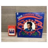 Elvis Vinyl Record & 8 Track Cartridge
