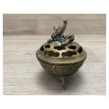 Vintage Foo Dog Incense Burner Asian Motif