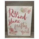 Rise & Shine Pretty Girl Daughters Room Picture