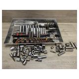 100PC Craftsman Sockets, Rachet, Tool Tray