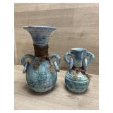 (2) VTG Accolay Pottery Vases