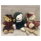 (3) Boydï¿½s Bears Plush Teddys