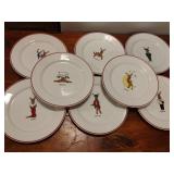 8 Decorative Reindeer Plates